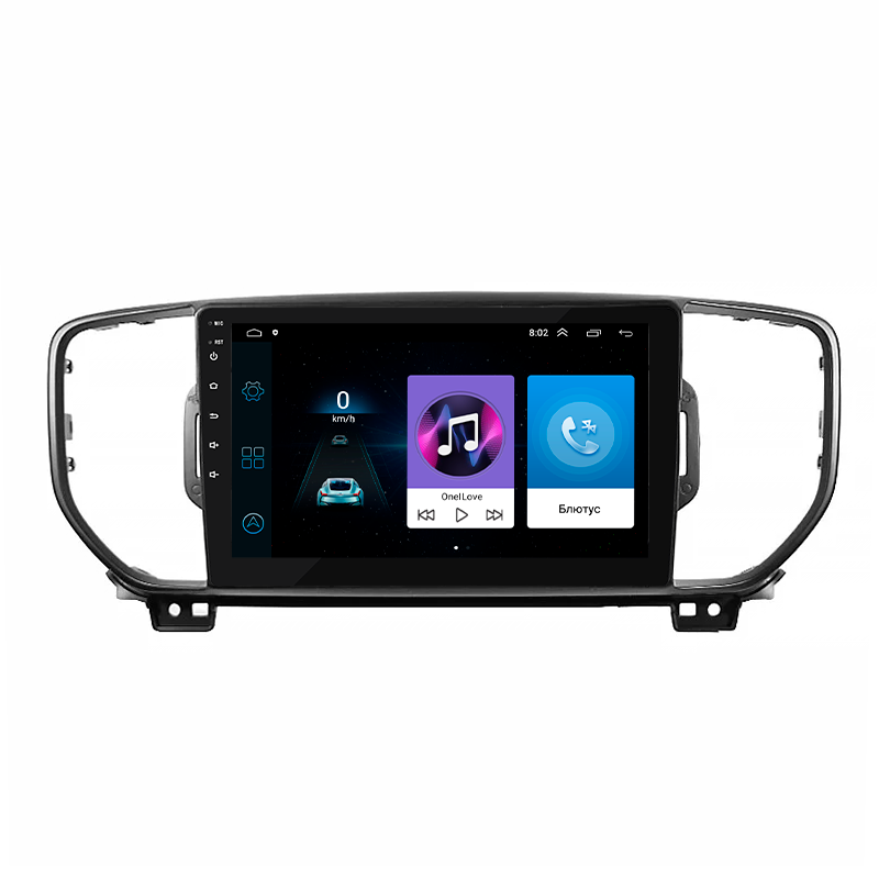 Штатна магнітола Lesko для Kia Sportage IV 2016-2018 екран 9" 1/16Gb/ Wi-Fi Base GPS Android Кіа спортейдж
