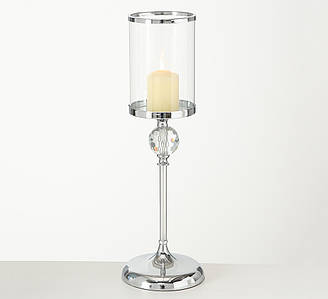 Свічник Rory срібний метал, скло h51см Гранд Презент 1479000