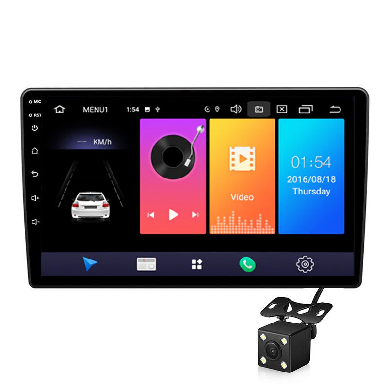 Автомагнітола 2DIN 9 діагональ X1016 4/32 GB Android 9.1 WI-FI, USB з камерою заднього виду