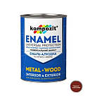 Емаль алкідна Kompozit червоно-коричнева 2,8кг