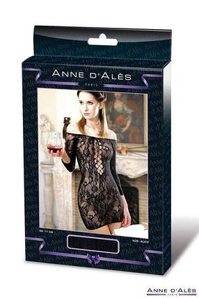Платье сетка Anne De Ales FETISH DINNER Black XL | KNOPKA, фото 2