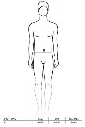 005 THONG black XXL/XXXL - Passion | KNOPKA, фото 2