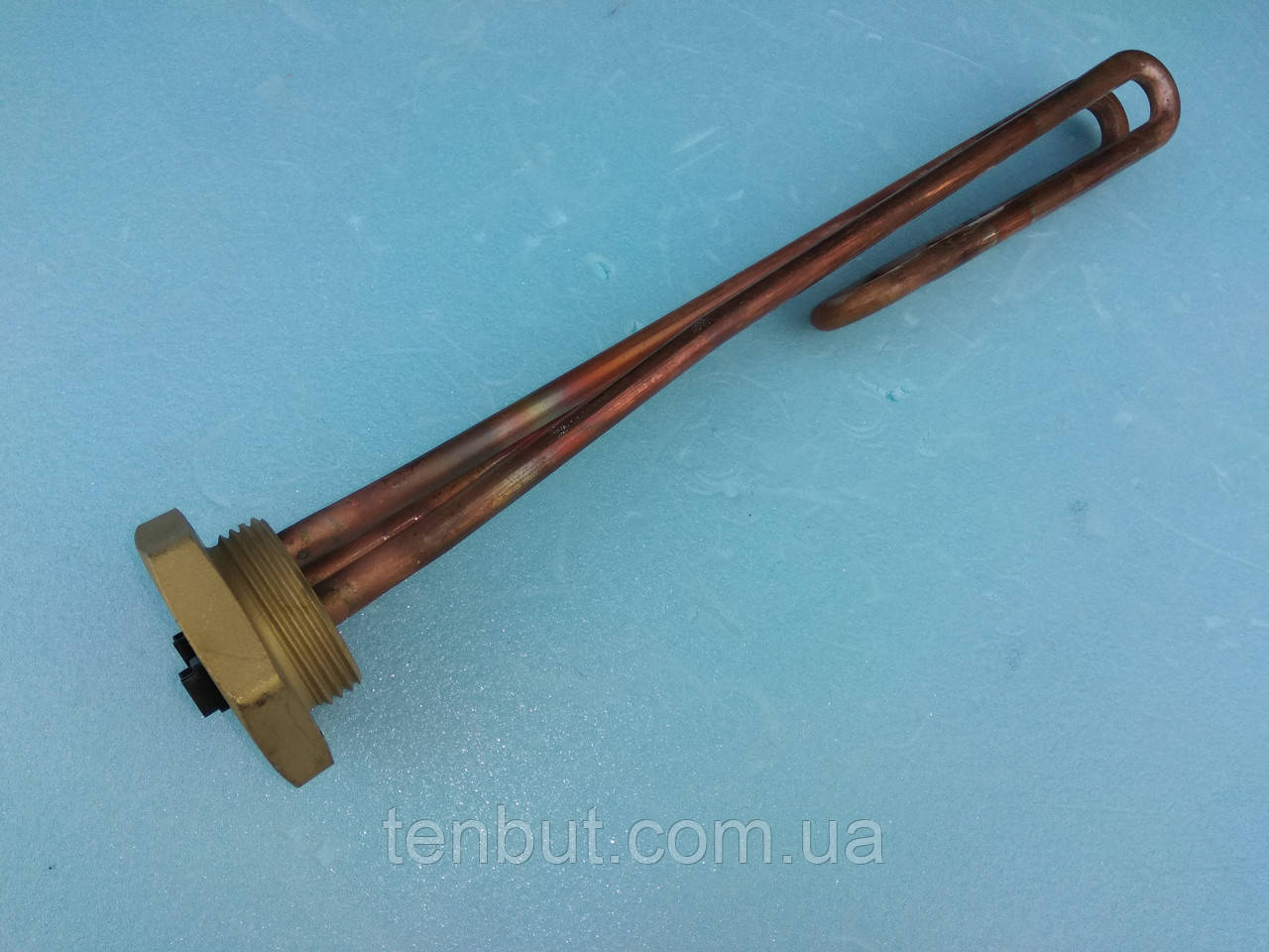 Мідний тен різьбовий 1.1/4" дюйма різьблення 2.5 кВт. 230 В. без місця під магнієвий анод . Виробник Kawai .