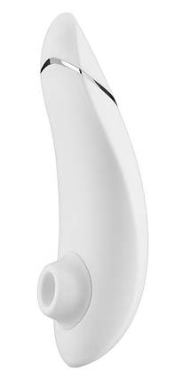 Вакуумний кліторальний стимулятор Womanizer Premium White | Knopka, фото 1
