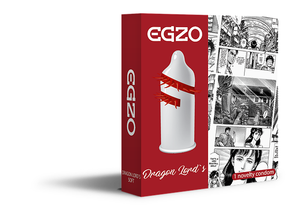 Насадка на член EGZO Dragon Lords (презерватив з вусиками)   | Knopka, фото 2
