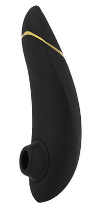 Вакуумний кліторальний стимулятор Womanizer Premium Black | Knopka, фото 2