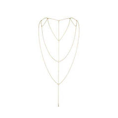 Прикраса для спини і декольте Bijoux Indiscrets Magnifique Back and Cleavage Chain - Gold   | Knopka