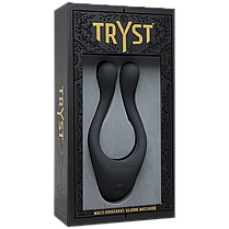 Вібратор для пар Doc Johnson Tryst Black, багатофункціональний, три мотора | Knopka, фото 2