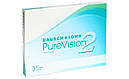 Контактні лінзи PureVision2 1уп(3шт)  + 1 лінза та 1 розчин в Подарунок, фото 3