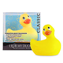 Вибромассажер уточка I Rub My Duckie - Classic Yellow v2.0, скромняжка | Knopka, фото 3