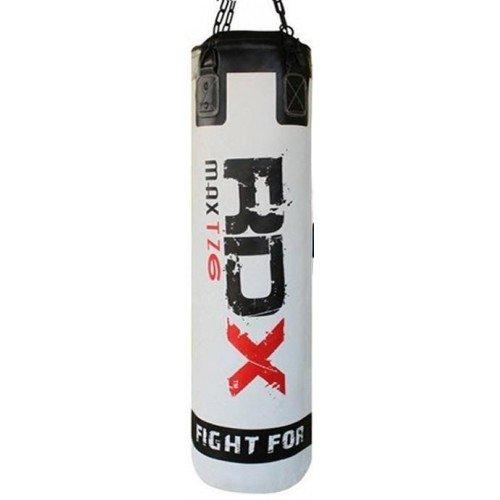 Боксерский мешок RDX Leather White 1.2м, 40-50 кг - фото 1 - id-p256584456