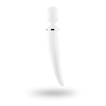 Вібромасажер Satisfyer Wand-er Woman (White/Chrome), водонепроникний, потужний, розмір XXL | Knopka, фото 3