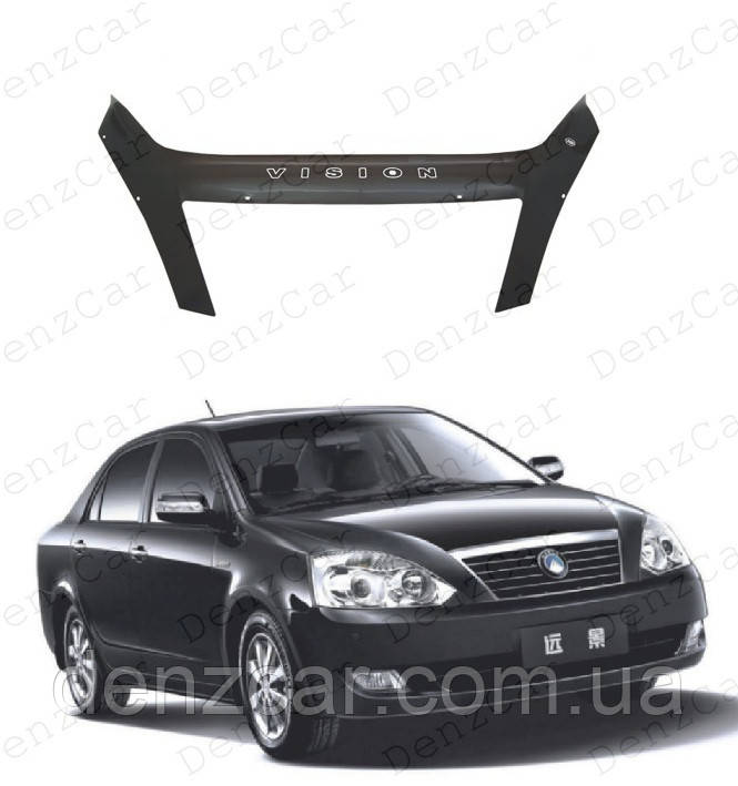 Дефлектор капота Geely FC/VISION 2006-2011\Мухобойка Джилі Фк, фото 2