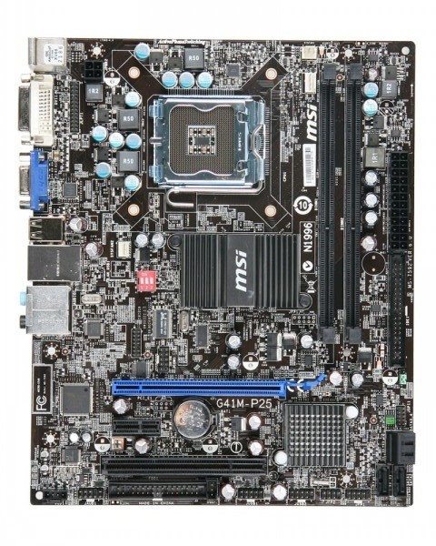 Плата s775 MSI G41M-P25 на DDR3 УЦІНКА-зламаний 1 USB ! розуміє ВСЕ 2-4 ЯДРА ПРОЦЫ INTEL Core2QUAD, XEON 775