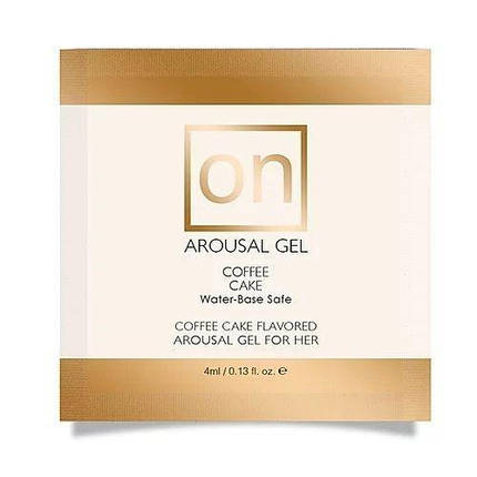 Пробник збудливого гелю Sensuva - ON for Her Arousal Gel Coffee Cake (4 мл) | Knopka, фото 2