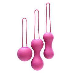 Набір вагінальних кульок Je Joue - Ami Fuchsia, діаметр 3,8-3,3-2,7 см, вага 54-71-100гр   | Knopka