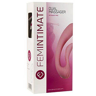 Вібратор Femintimate Dual Massager вагінально-кліторальний з чохлом для храненя, 2 мотора | Knopka, фото 2