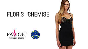 FLORIS CHEMISE black XXL/XXXL - Passion Exclusive | KNOPKA, фото 3