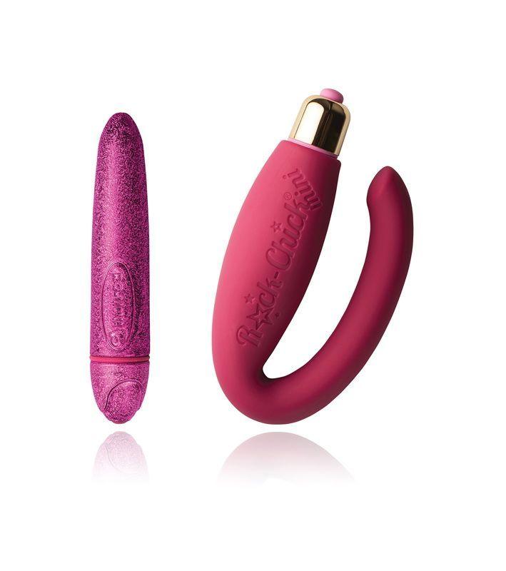 Вибронабор Off Rocks Feranti - Pretty in Pink (вибропуля і вібратор для пар)   | Knopka