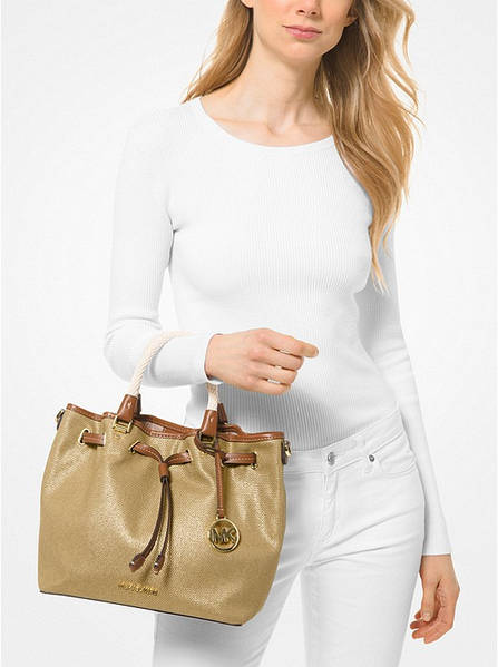 Blakely large canvas bucket bag shop