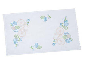 Пасхальний рушник серветка на кошик з вишивкою лляна 35*65 см RKVV02-35