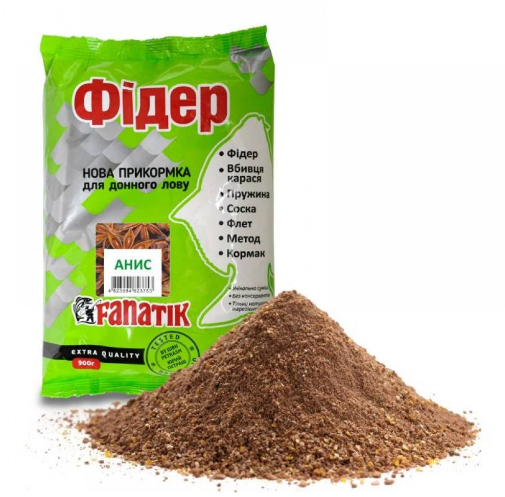 Прикормка Fanatik фідер Аніс, 900г
