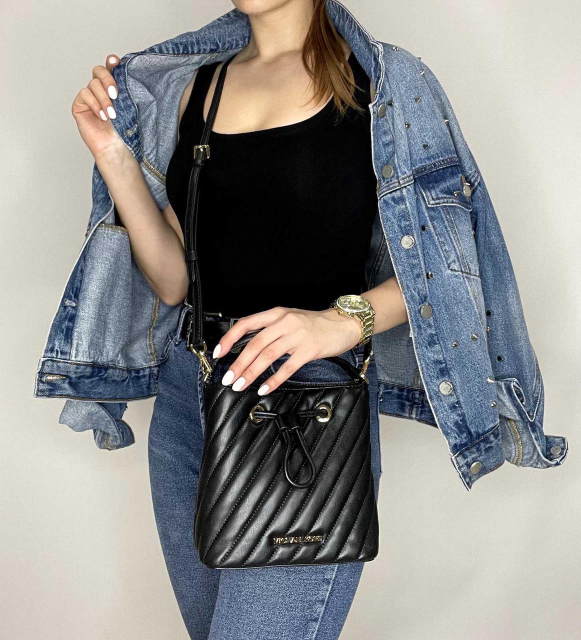 Сумка Michael Kors Suri Small Quilted Crossbody Bag Black (35T0GU2C0U