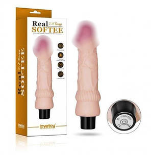 Вібратор REAL SOFTEE 100% soft cyber skin | Knopka, фото 2
