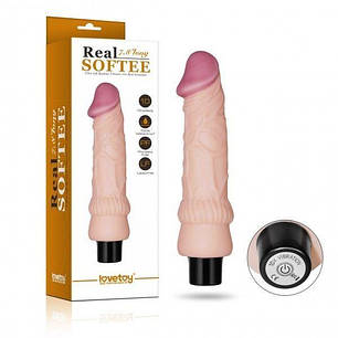 Вібратор REAL SOFTEE 100% soft cyber skin | Knopka, фото 2