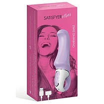 Потужний вібратор Satisfyer Vibes Charming Smile з гнучким стовбуром, литий силікон | Knopka, фото 3
