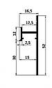 Плінтус прихованого монтажу 30 мм АСПЛ130 з LED-каналом для підсвічування, фото 6