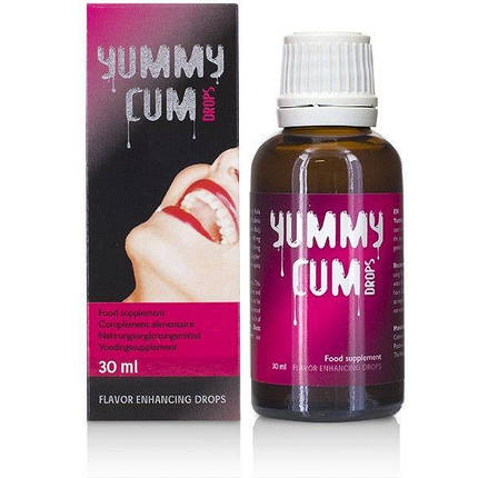 Краплі стимулюють збільшення сперми Yummy Cum Drops (30ml) | Knopka, фото 2