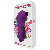 Недорогий вакуумний стимулятор Alive Cherry Quiver   | Knopka, фото 3