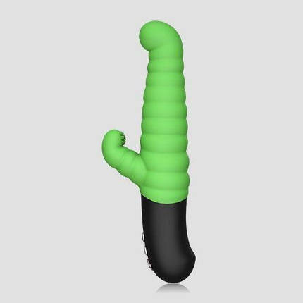 (SALE) Вибратор-пульсатор AVO A2 Green со стимулирующим рельефом и стимуляцией точки G | Knopka, фото 2