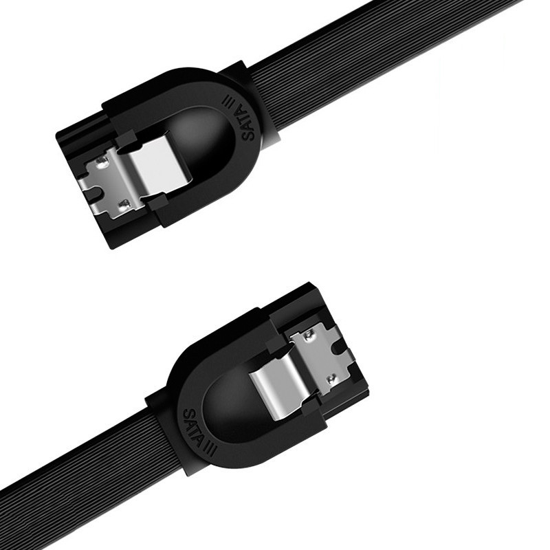 Кабель Ugreen SATA Serial ATA III з блокувальною клямкою 0.5 м Black (US217), фото 1