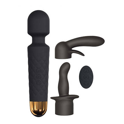 Минивибромассажер Dorcel Kit Wanderful с насадками (анальная и вагинальная), водонепрницаемый | Knopka, фото 2