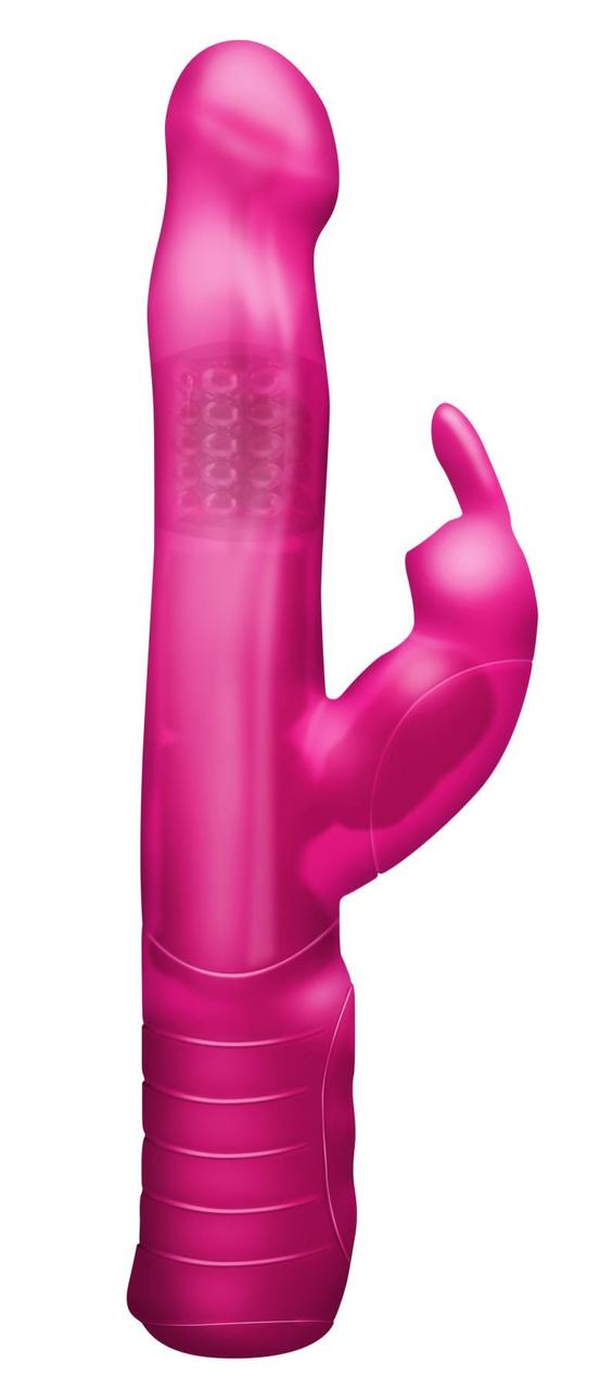 Вібратор-кролик Dorcel Baby Rabbit Pink з перловим масажем   | Knopka