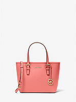 Сумка Michael Kors Jet Set Travel Extra-Small Saffiano Leather Top-Zip Tote Bag Grapefruit (35T9GTVT0L) ОРИГ