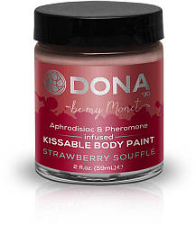 Фарба для тіла Dona Kissable Body Paint - STRAWBERRY SOUFFLE   | Knopka
