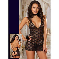 Секси пенюар з відкритою зоною сідниць і трусиками стрінг   | Knopka