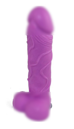 Крафтовое мило-член з присоском Чистий Кайф Violet size M натуральне   | Knopka