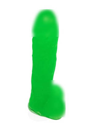 Крафтовое мило-член з присоском Чистий Кайф Green size L натуральне | Knopka, фото 1