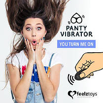 Вібратор в трусики FeelzToys Panty Vibrator Purple з пультом ДУ, 6 режимів роботи, сумочка-чохол | Knopka, фото 3