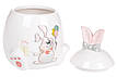 Банка керамічна з об'ємним малюнком Веселий кролик 450мл, фото 2