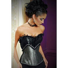 Корсет блиск з мереживом   | Knopka