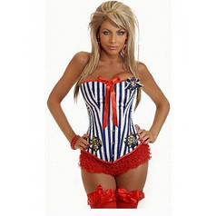 Морський корсет з бантиками   | Knopka