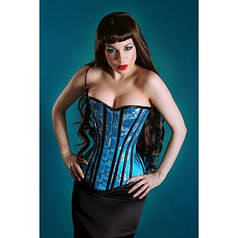 Синій корсет з вишивкою   | Knopka