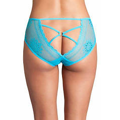 Turquoise Cutout Lace Back Peekaboo Panty   | Knopka
