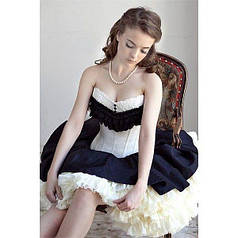 Чарівний корсет чорно-білий   | Knopka