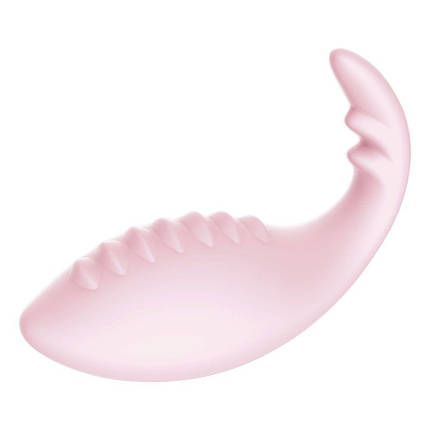 Смарт вібратор-яйце Leten Dinosaur Baby Pink зі стимулятором клітора, 2 мотора | Knopka, фото 2